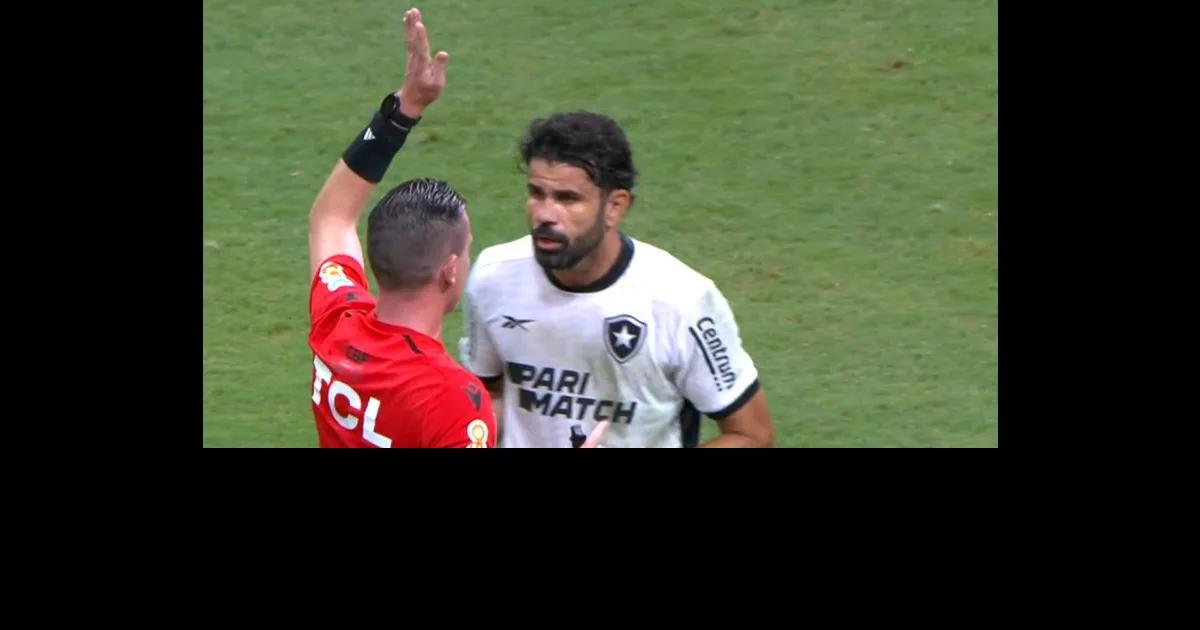 Diego Costa critica arbitragem de Atlético-MG x Botafogo: 'Meteram a Mão'