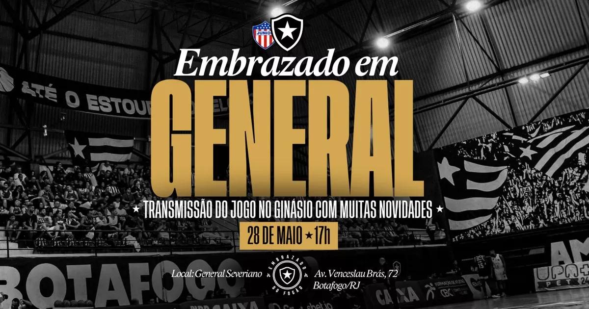 tudo sobre Imperdível! Telão Gigante em General Severiano para Junior Barranquilla x Botafogo