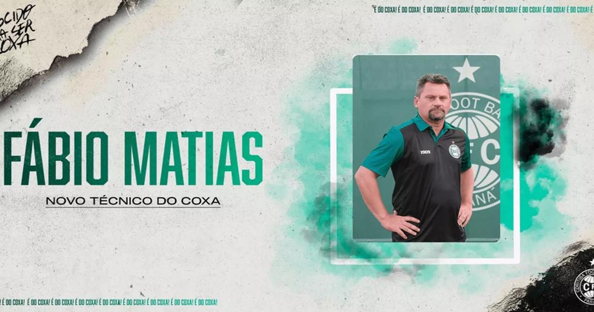 Fabio Matias é anunciado como novo técnico do Coritiba após passagem de sucesso pelo Botafogo